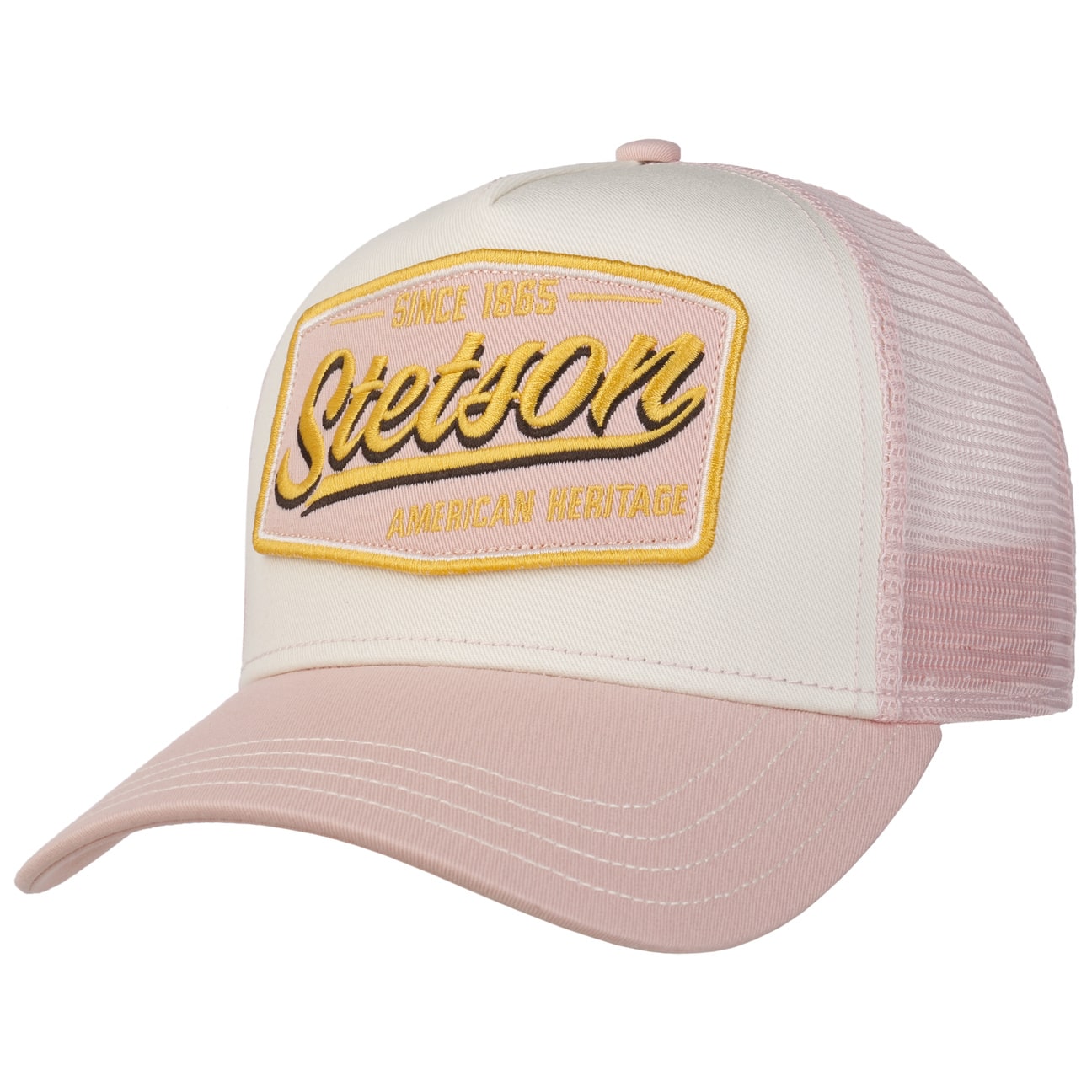 Cappellino Trucker Since 1865 rosa Stetson