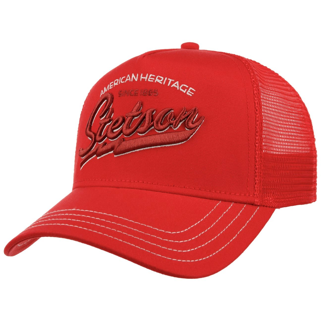 Cappellino Trucker American Heritage rosso Stetson