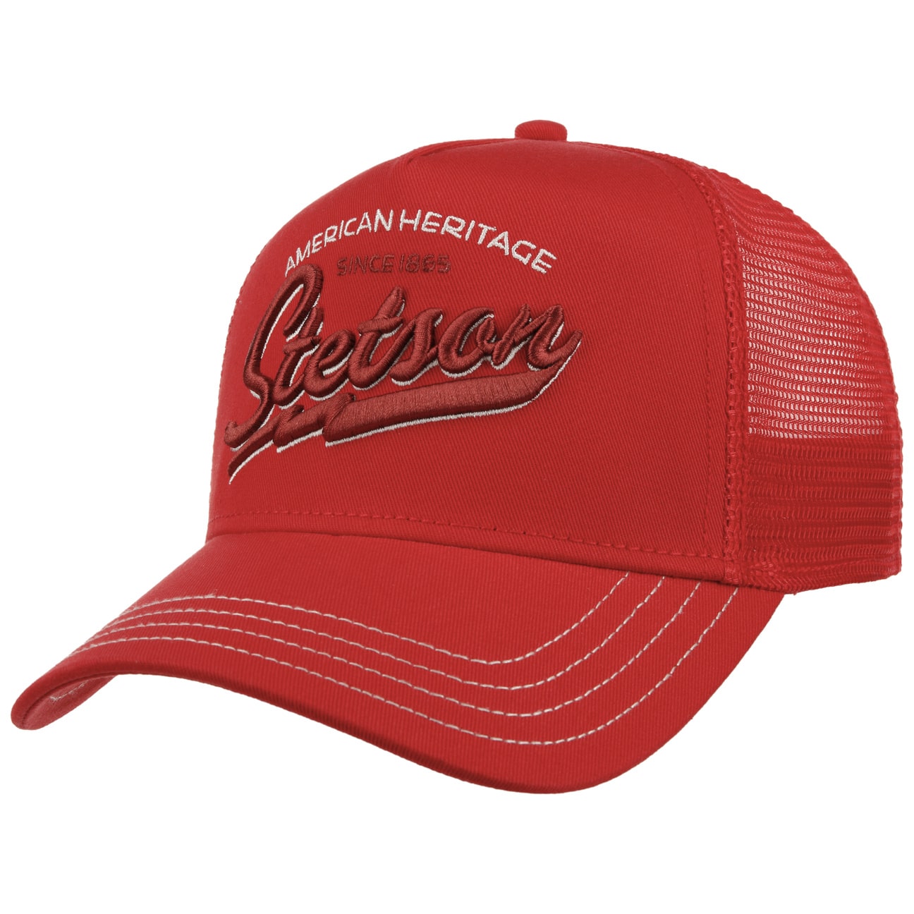 Cappellino Trucker since 1865 rosso Stetson