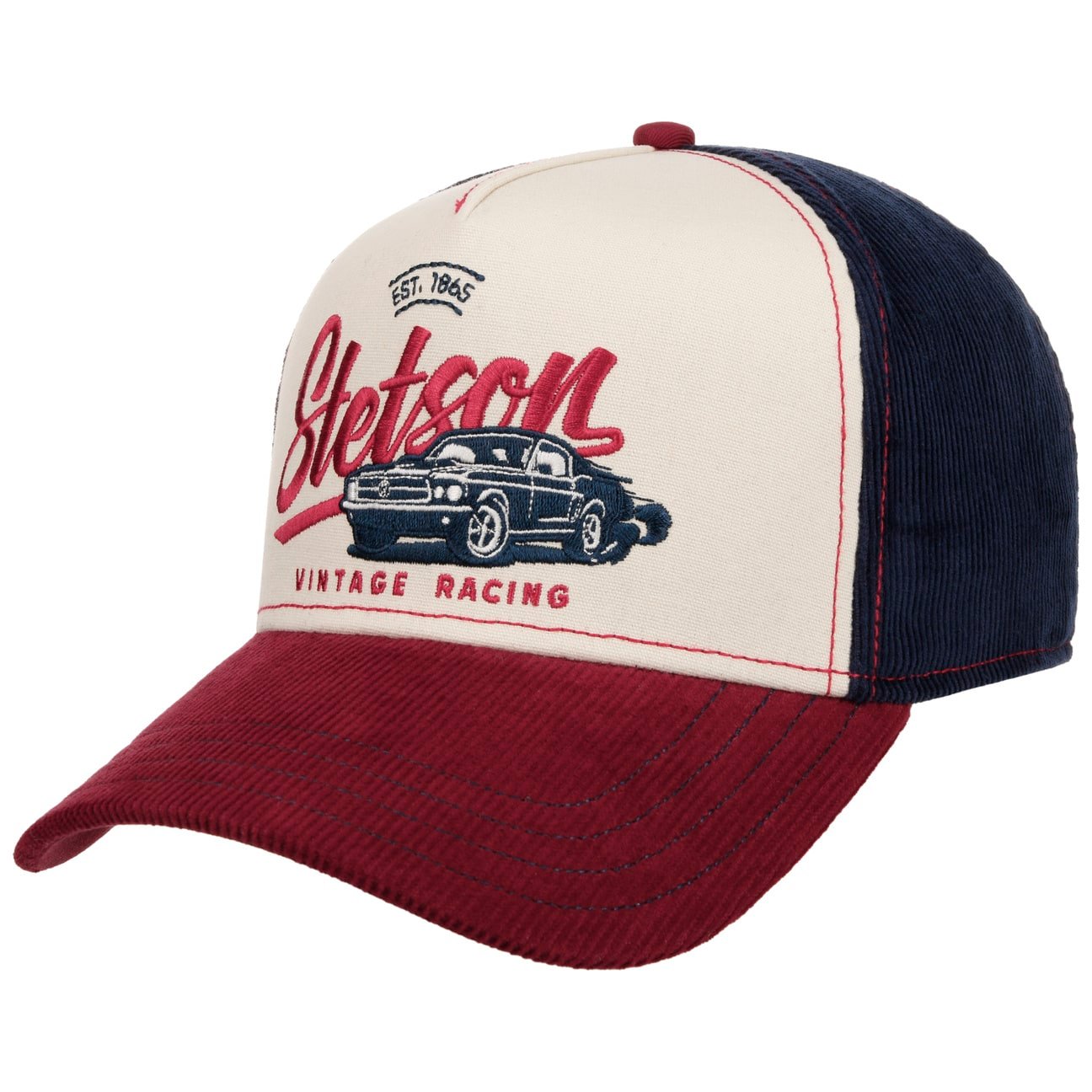 Cappellino Trucker Vintage racing Stetson