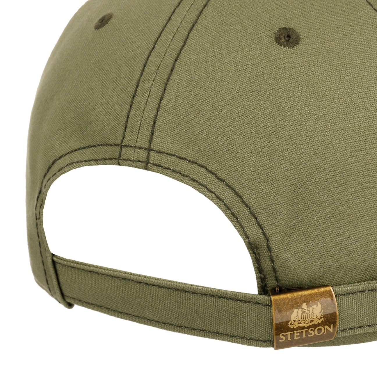Cappellino da baseball washed canvas fish oliva Stetson