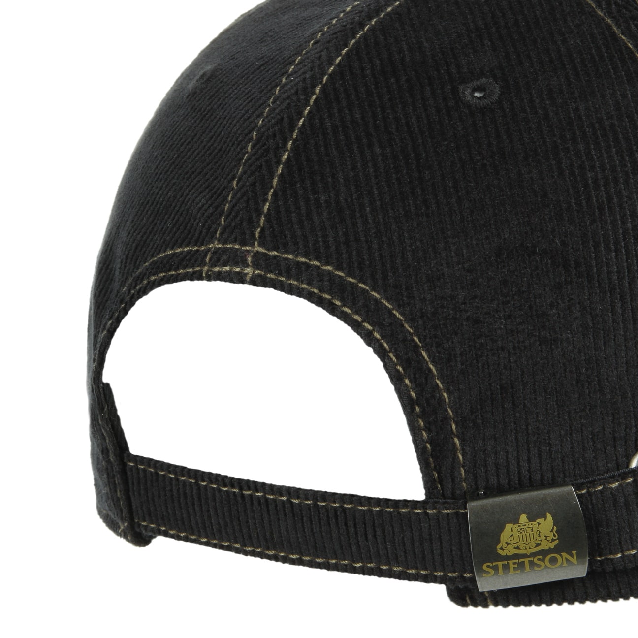 Cappellino coste nero embroidered deer Stetson