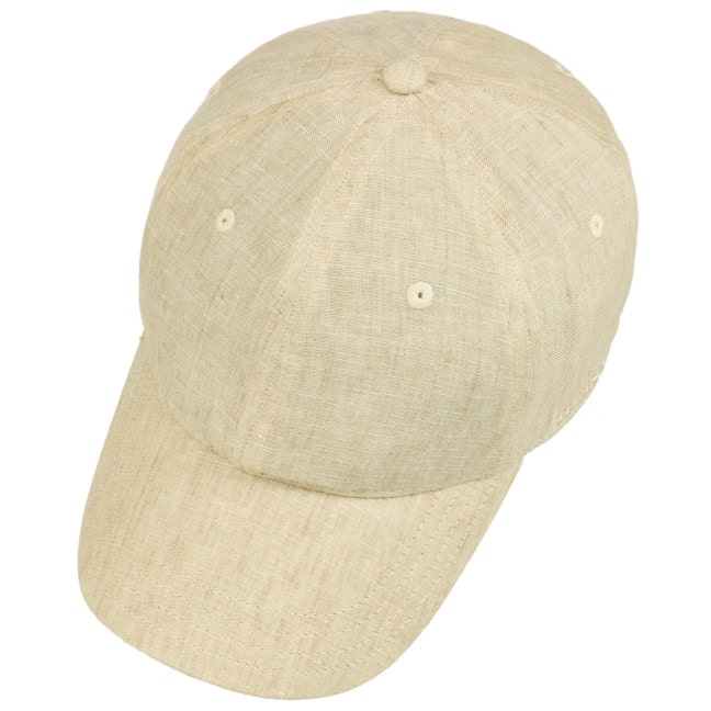 Cappellino baseball lino beige melange Stetson