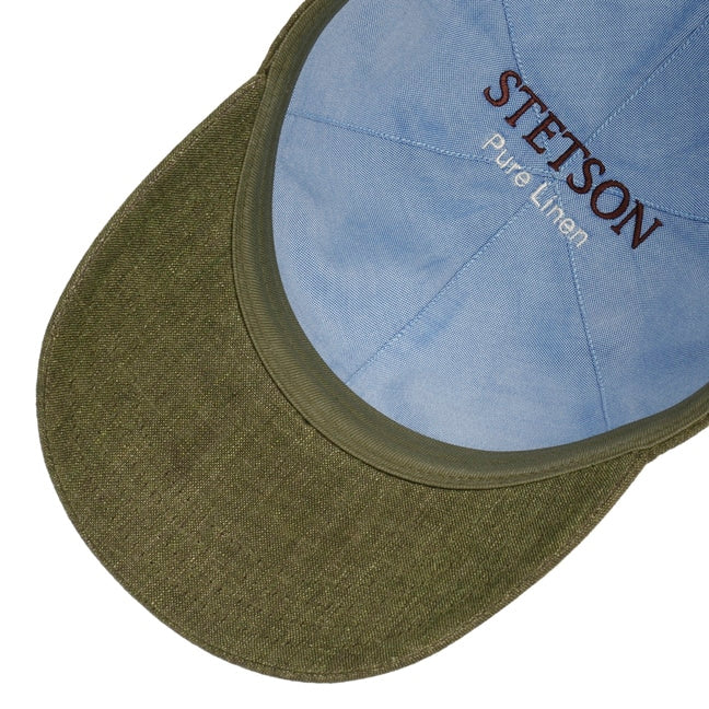 Cappellino baseball lino verde Stetson