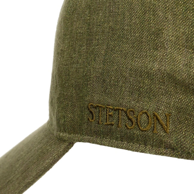 Cappellino baseball lino verde Stetson