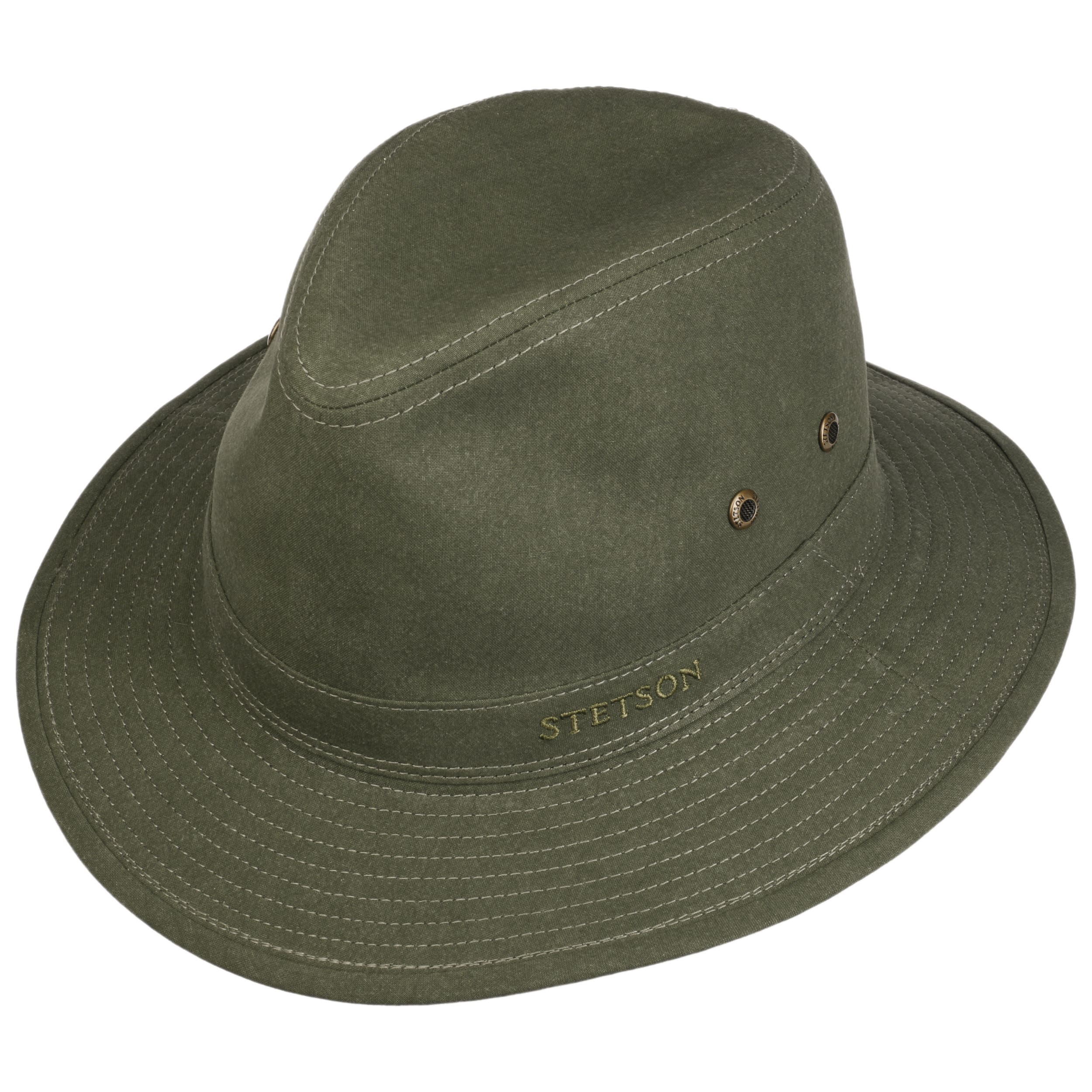 Cappello traveller cotone organico verde Stetson