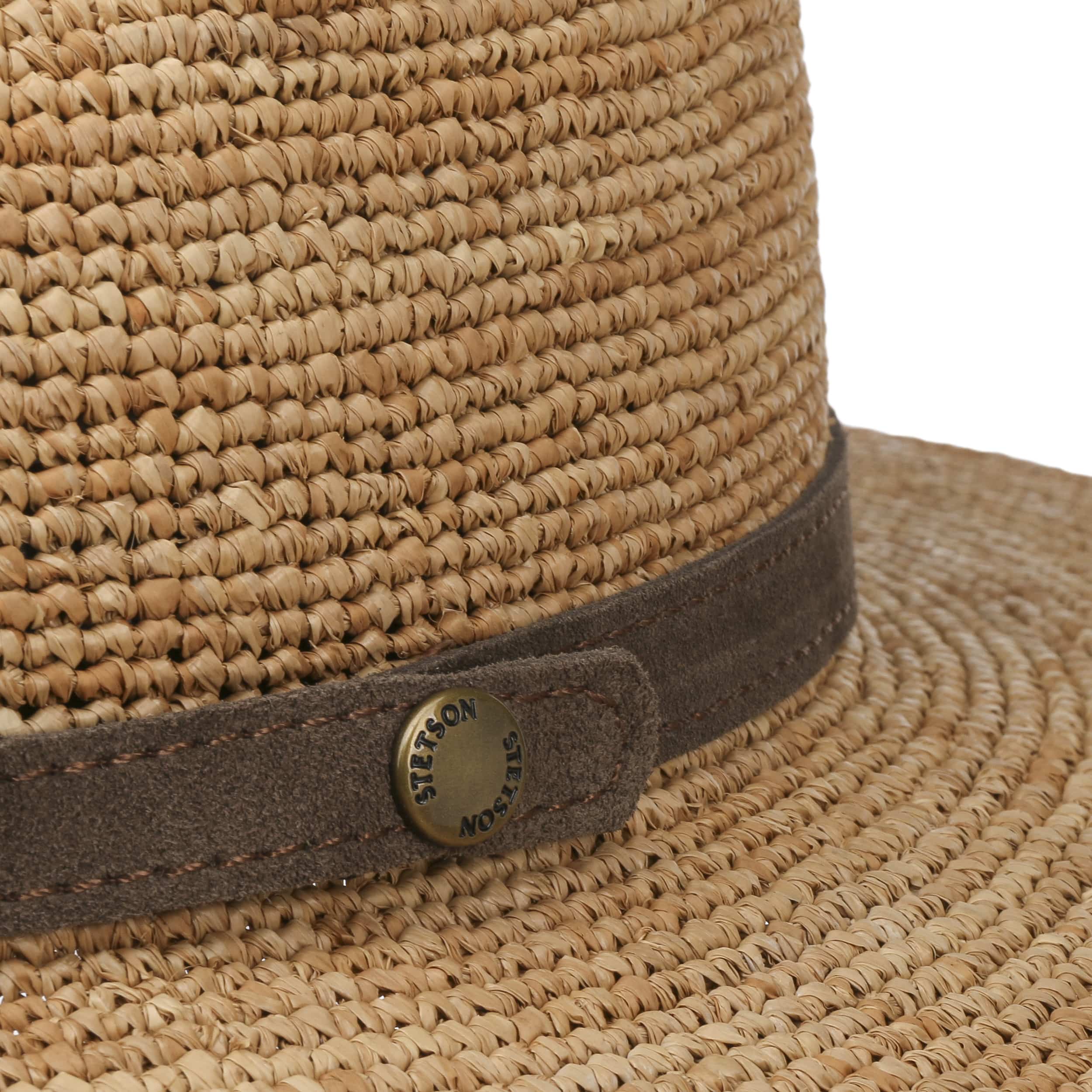 Cappello raffia crochet rollable Stetson
