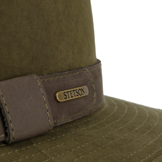 Cappello traveller waxed verde oliva Stetson