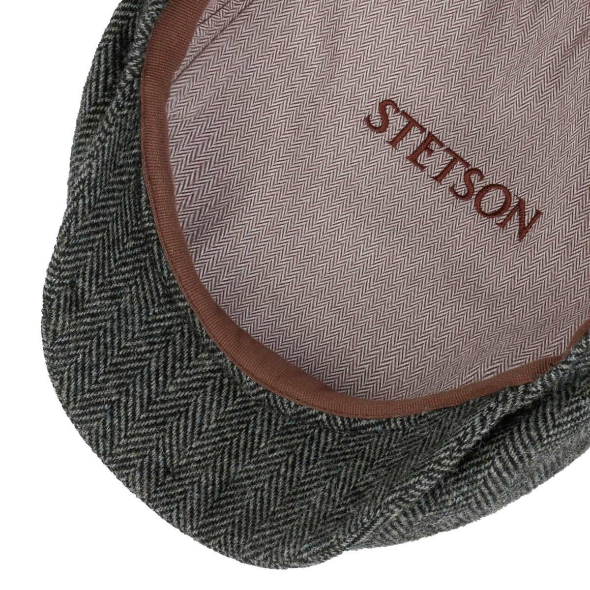 Coppola Belfast herringbone verde Stetson