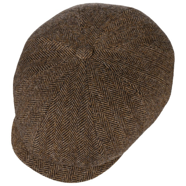 Coppola Hatteras lana herringbone marrone nero Stetson