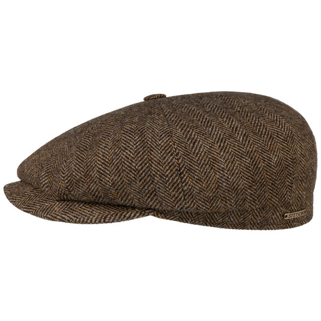 Coppola Hatteras lana herringbone marrone nero Stetson