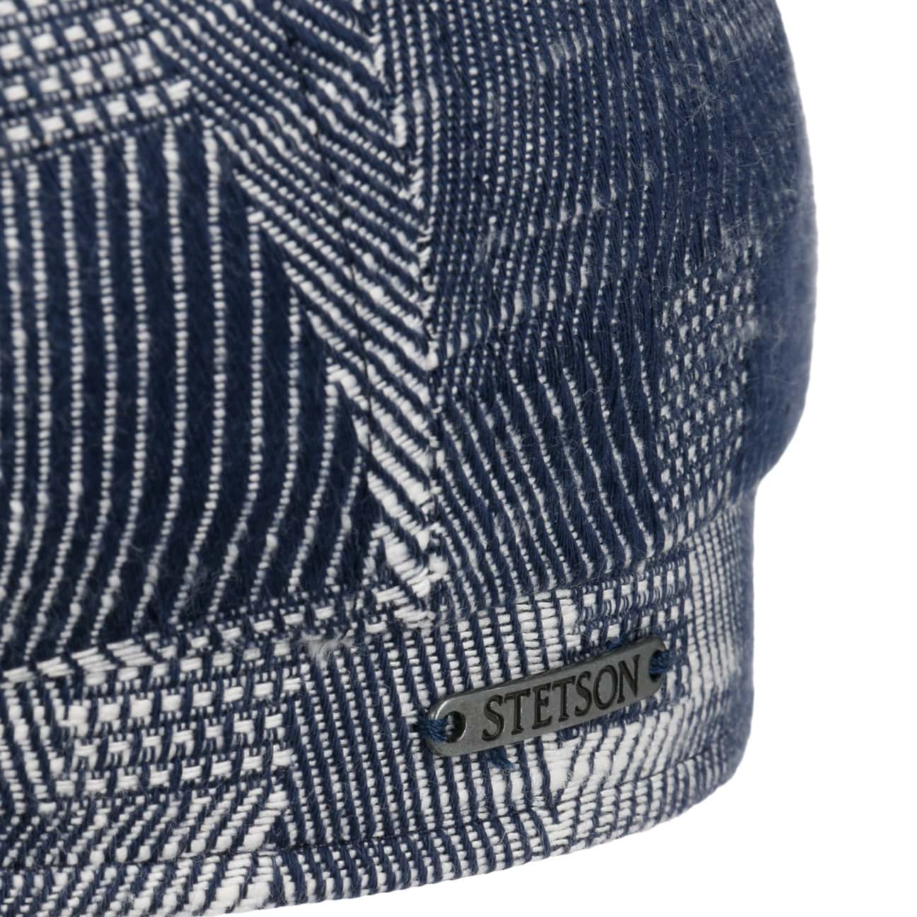 Coppola Hatteras cotone jacquard blu scuro bianco Stetson