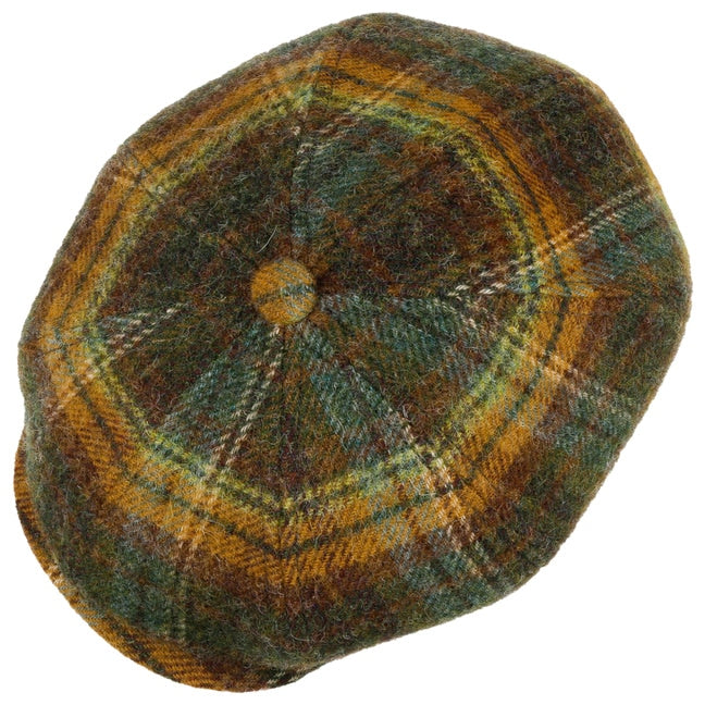 Coppola Hatteras Shetland plaid verde oliva Stetson