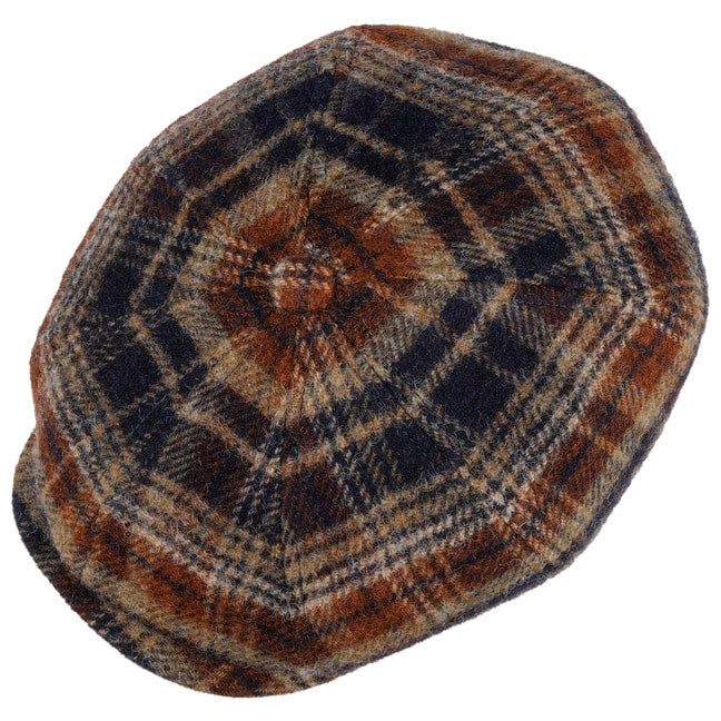 Coppola Hatteras Shetland plaid blu moro Stetson