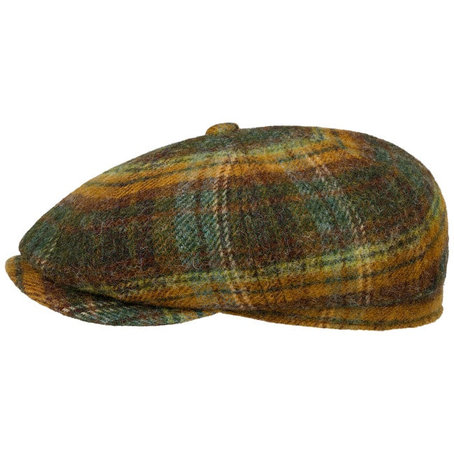 Coppola Hatteras Shetland plaid verde oliva Stetson