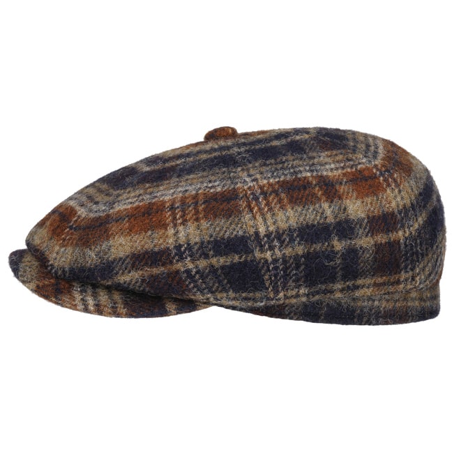 Coppola Hatteras Shetland plaid blu moro Stetson