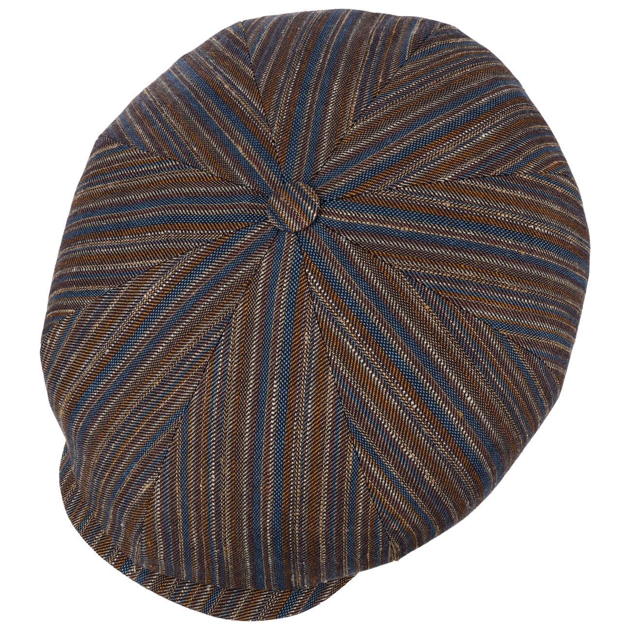 Coppola 8 panel barista rigata lino Stetson