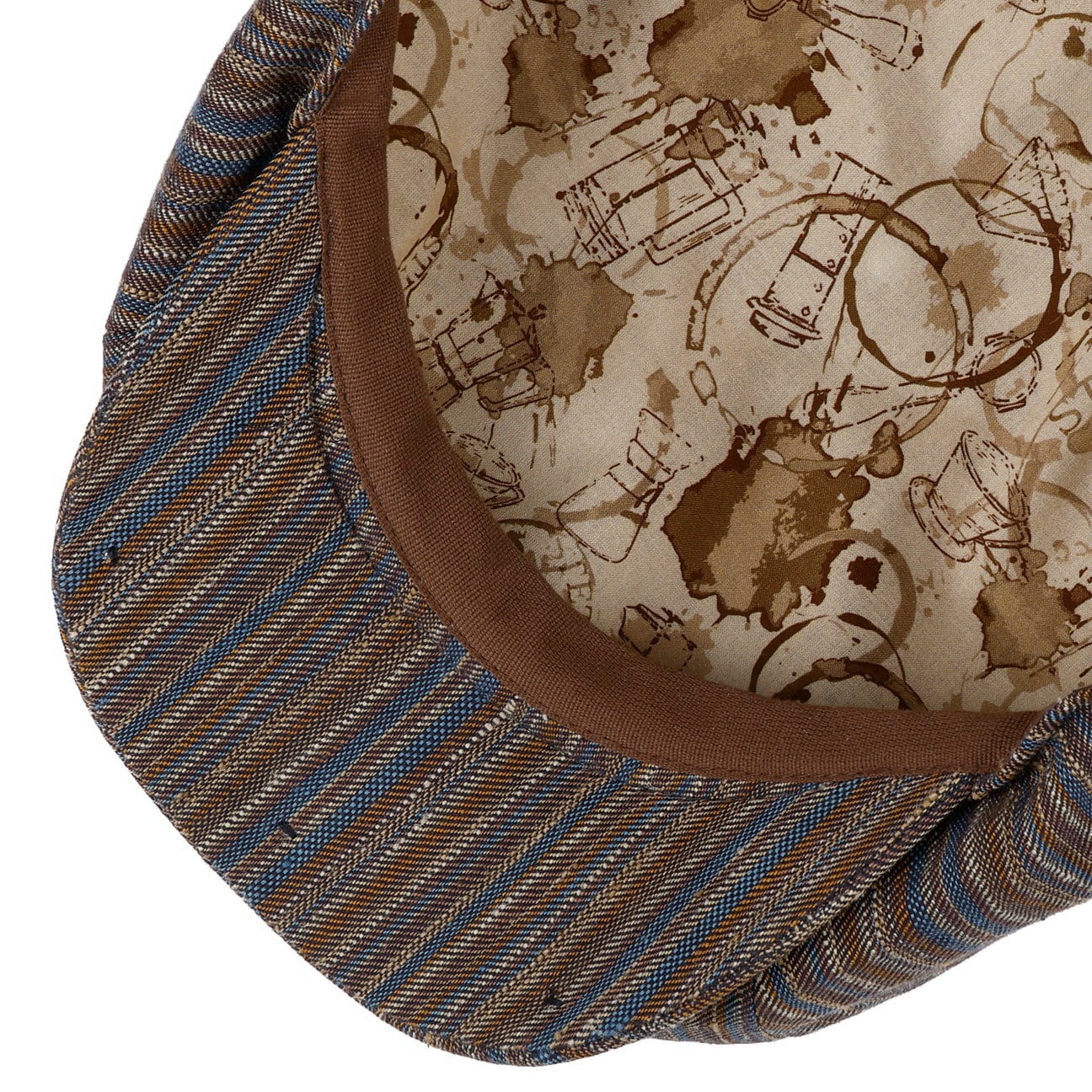 Coppola 8 panel barista rigata lino Stetson