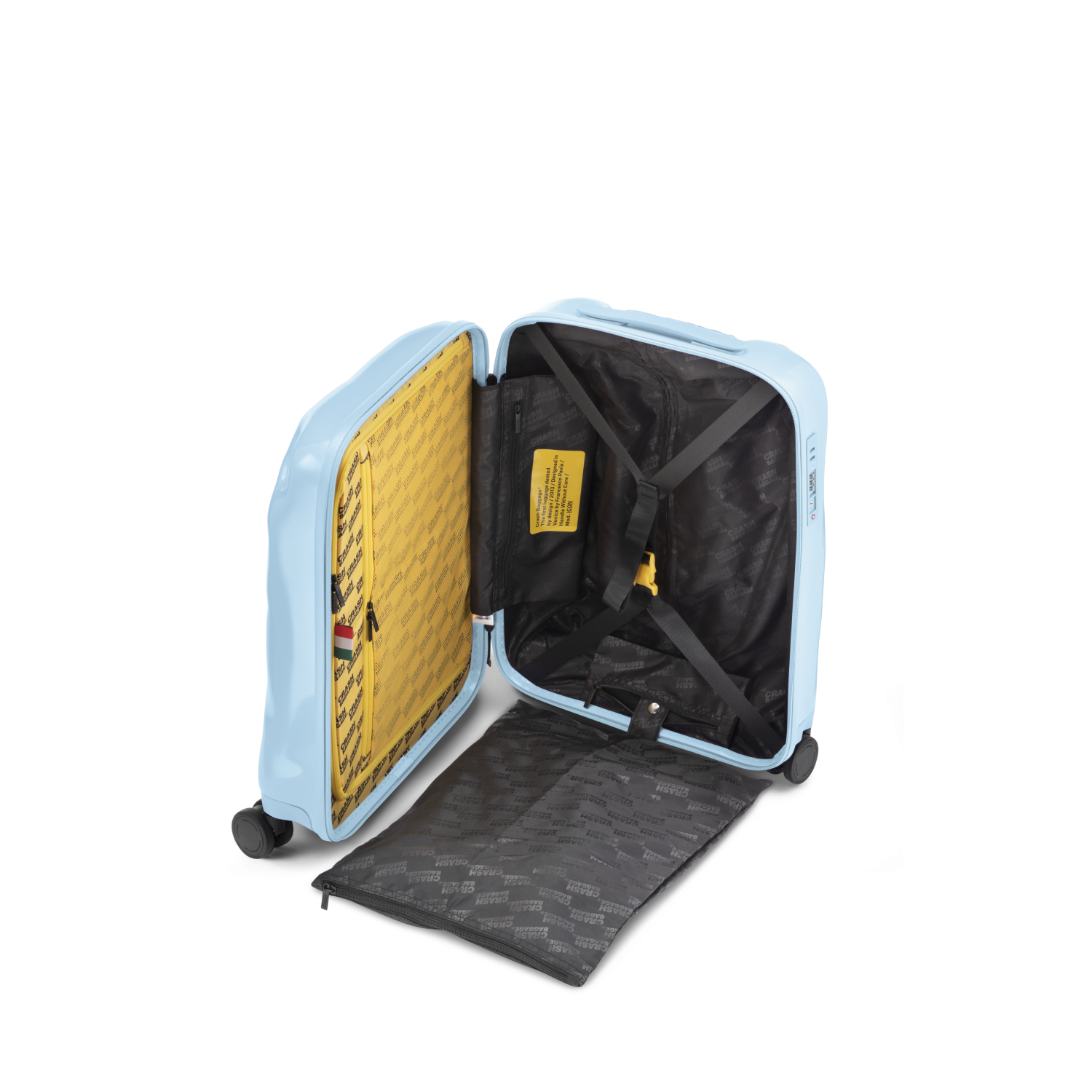 Icon trolley cabin Sky blue Crash Baggage