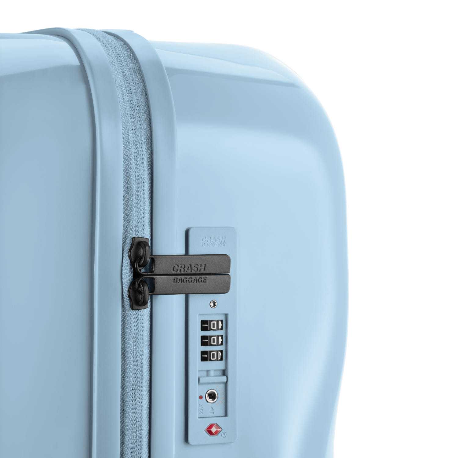 Icon trolley cabin Sky blue Crash Baggage