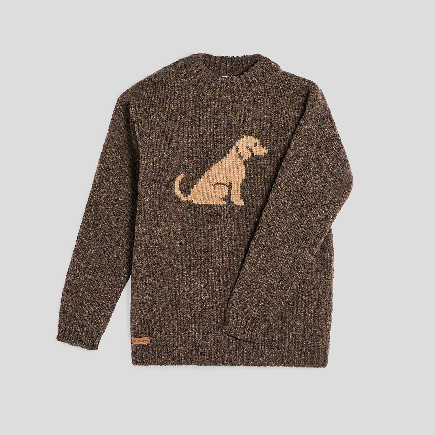 Maglione Labrador lana marrone Pachamama