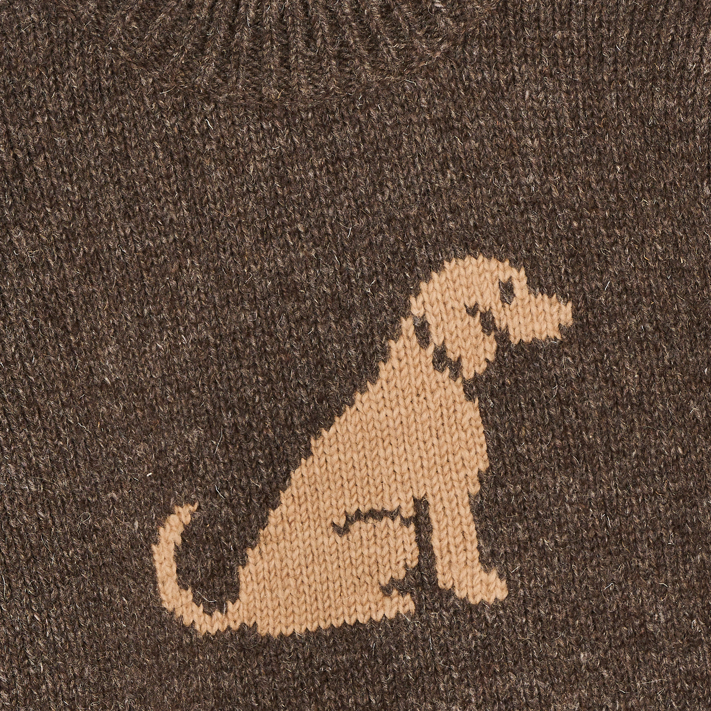Maglione Labrador lana marrone Pachamama