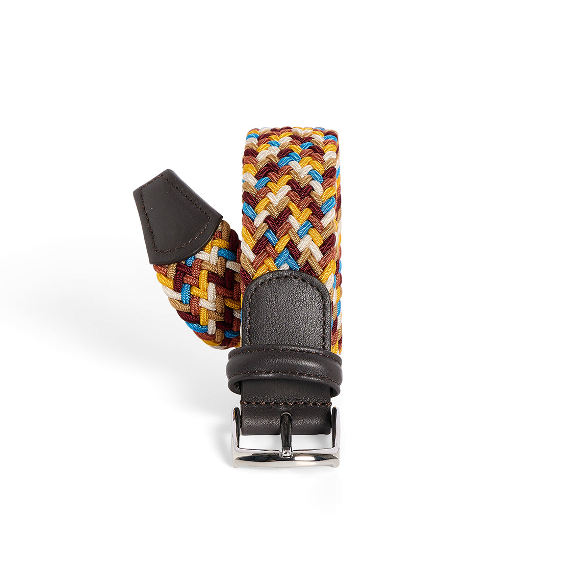 Cintura elasticizzata multicolor gialla bordeaux turchese bianca mattone rifinita moro Monsieur