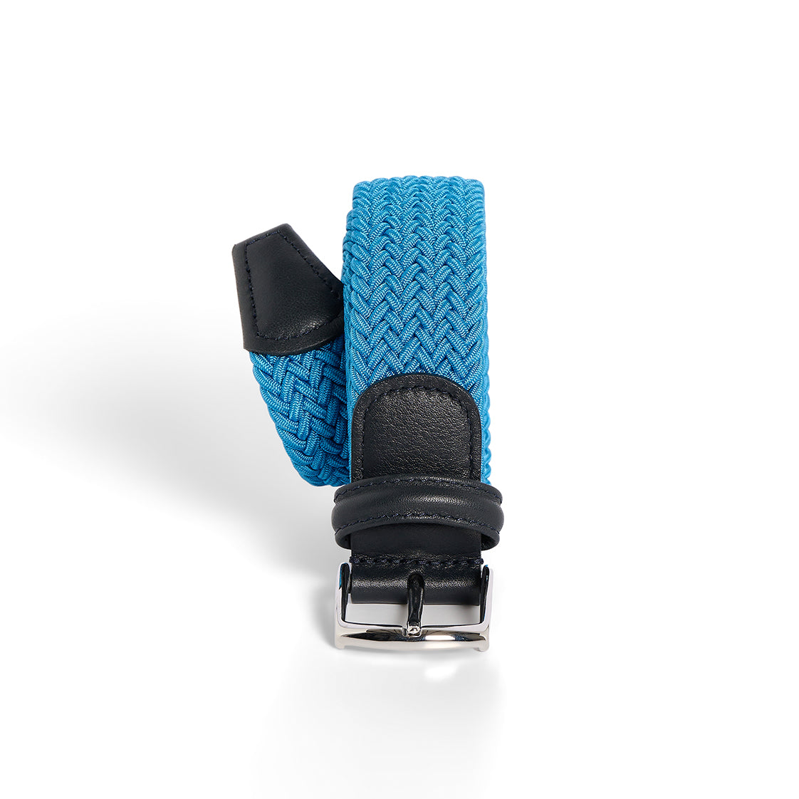 Cintura elasticizzata turchese rifinita blu Monsieur