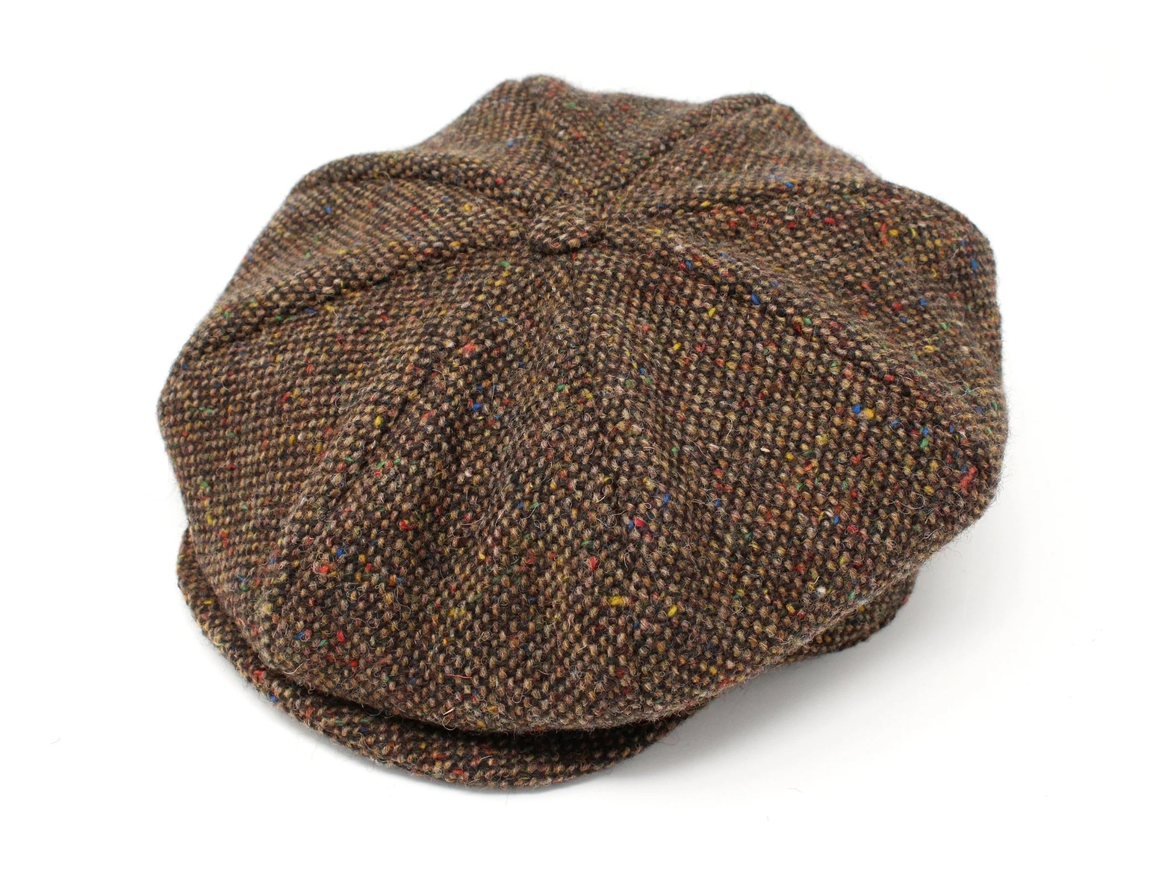 Cappello otto spicchi irish tweed moro Hanna Hats