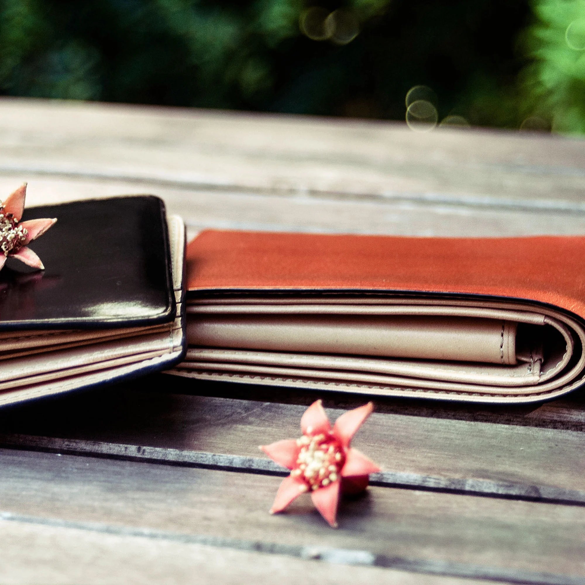 Portafoglio bifold con portamonete Dark brown "Il Bussetto"