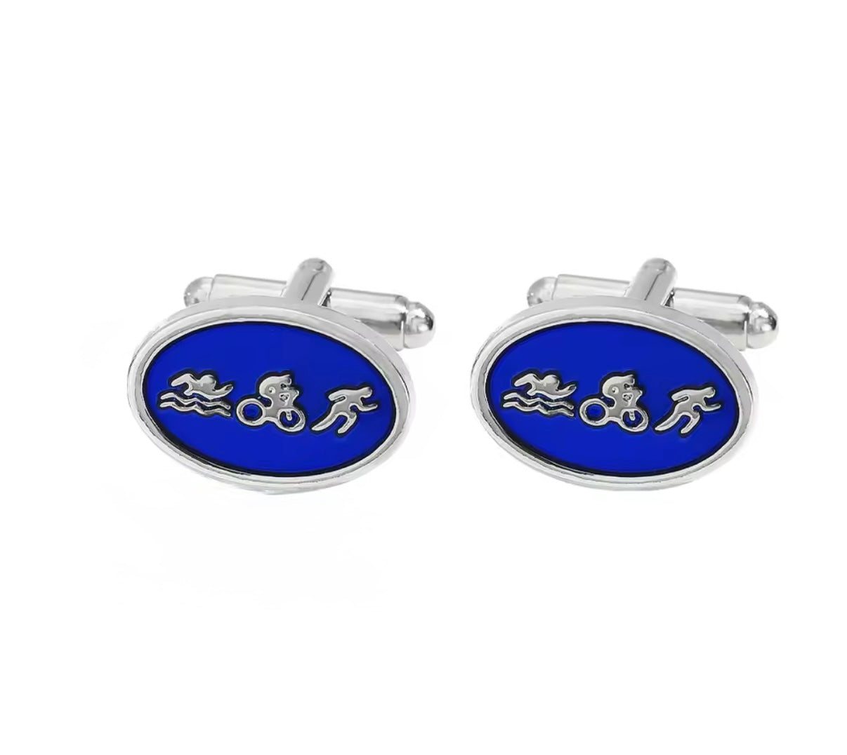Gemelli ovali triathlon blu Monsieur
