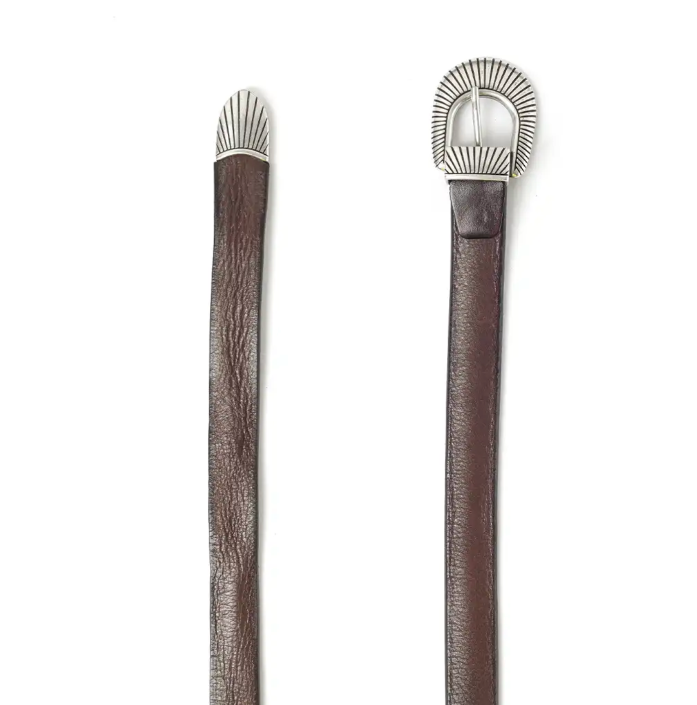 Cintura pelle testa moro western Monsieur