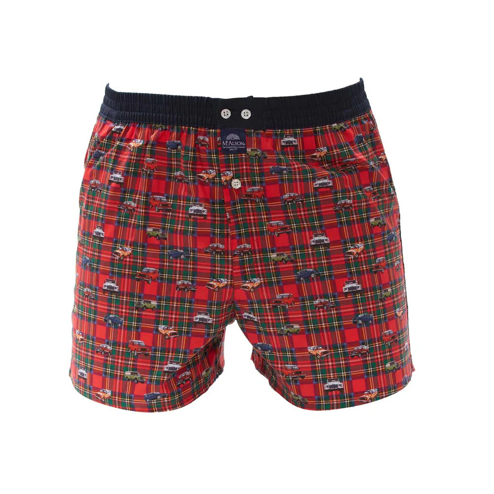 Boxer McTartan Landy rosso McAlson