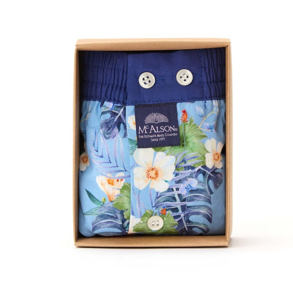 Boxer Hawaiian azzurro  McAlson