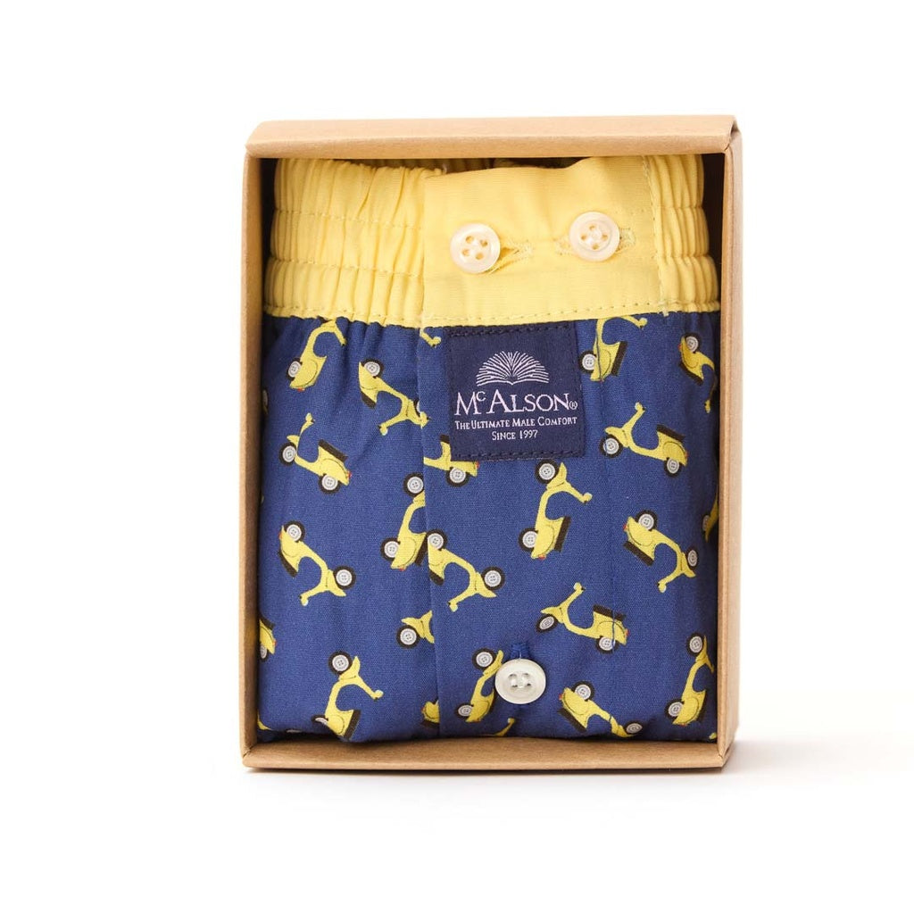 Boxer blu scooter giallo McAlson