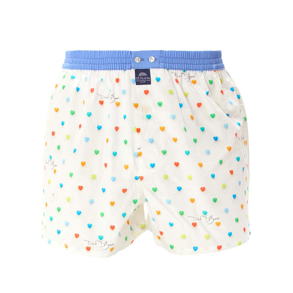 Boxer fantasia cuori bianco McAlson