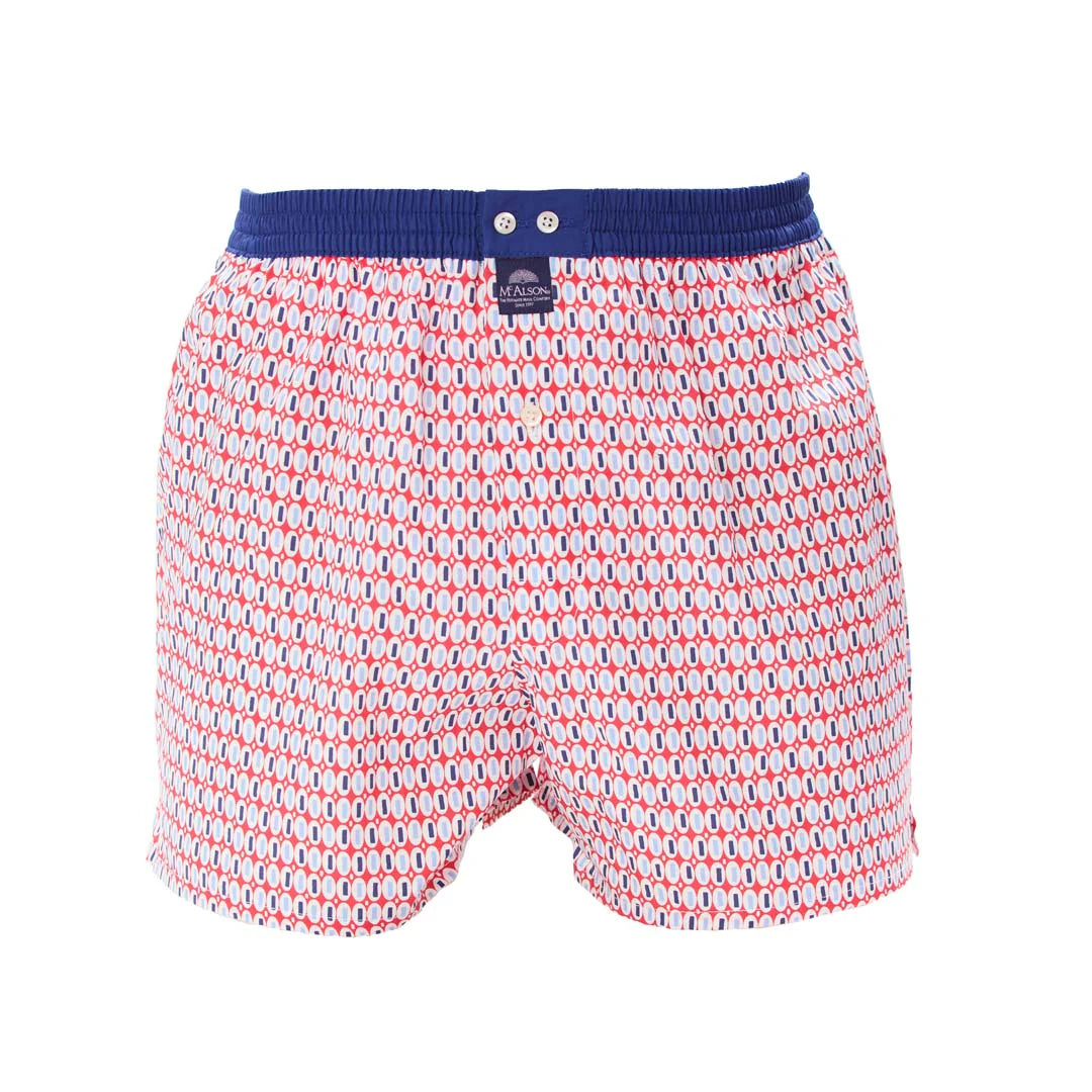 Boxer fantasia ovali blu rosso McAlson