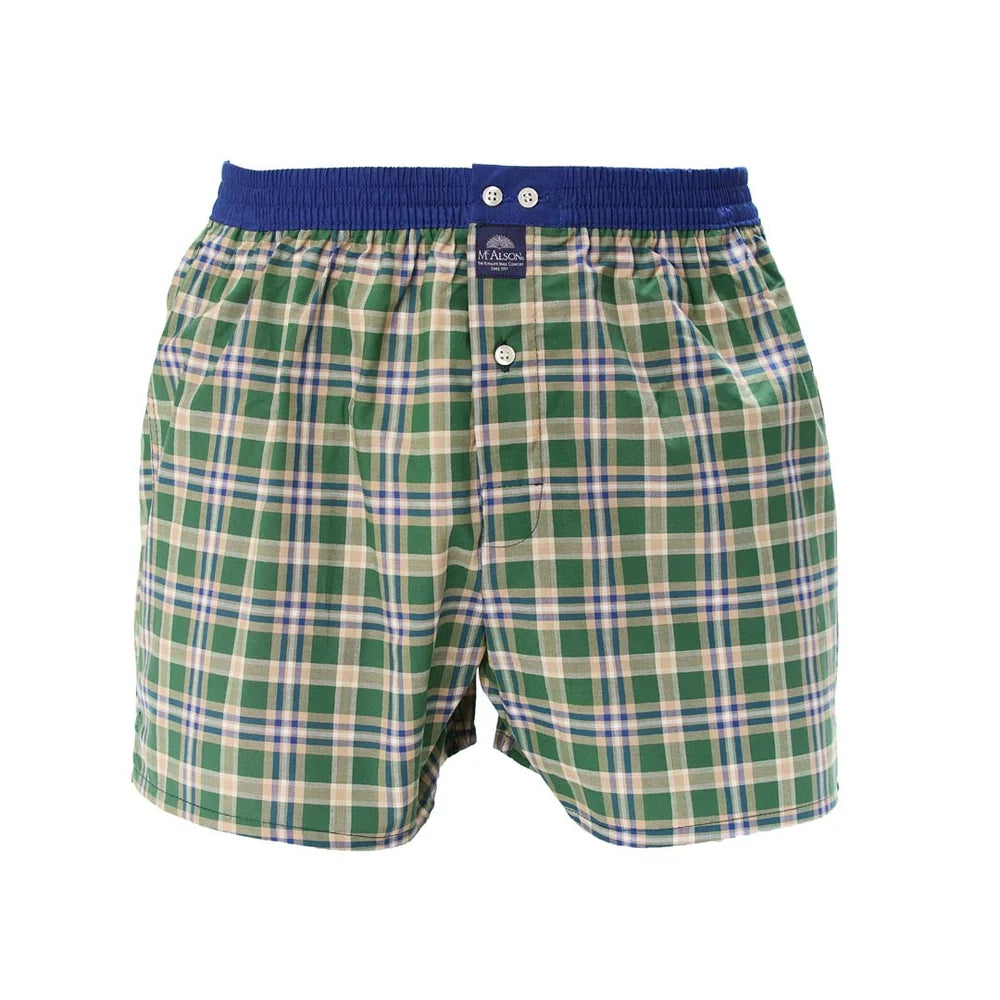 Boxer tartan verde McAlson