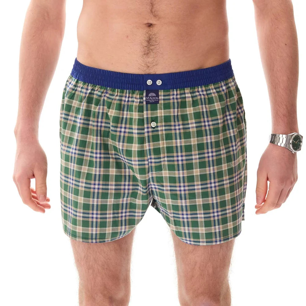 Boxer tartan verde McAlson