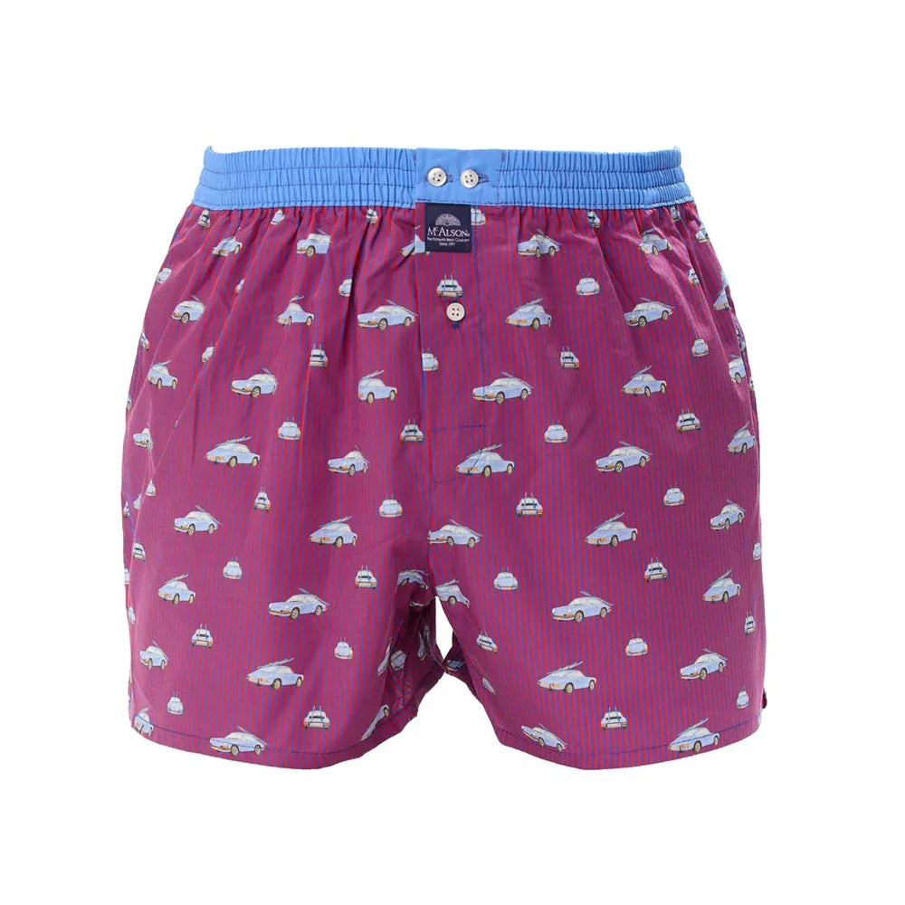 Boxer auto sportiva rossa blu McAlson