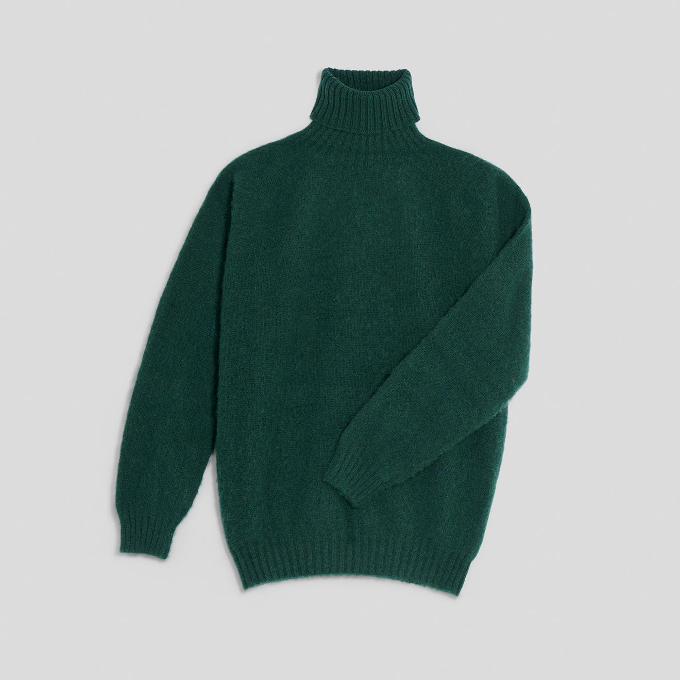 Collo alto raglan brushed shetland tartan Monsieur