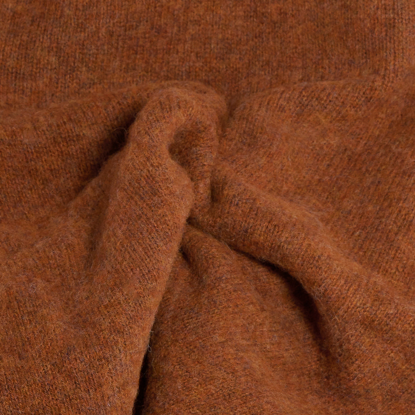 Collo alto raglan brushed shetland whisky Monsieur
