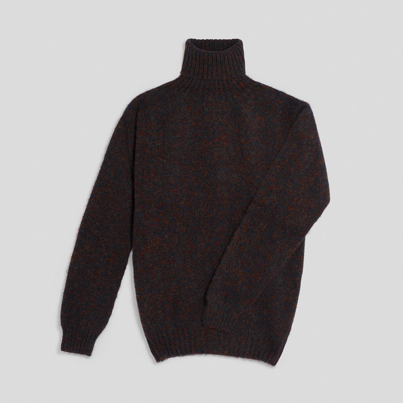 Collo alto raglan brushed shetland volcano Monsieur