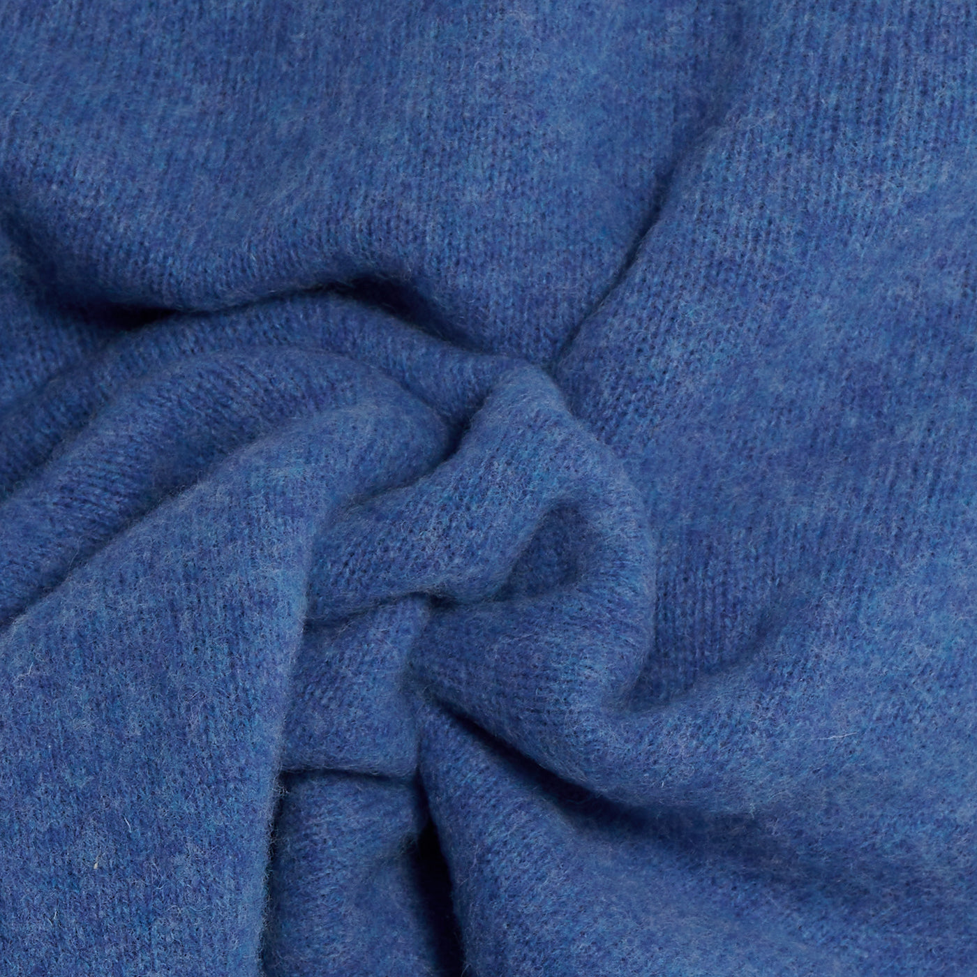 Collo alto raglan brushed shetland cobalt Monsieur