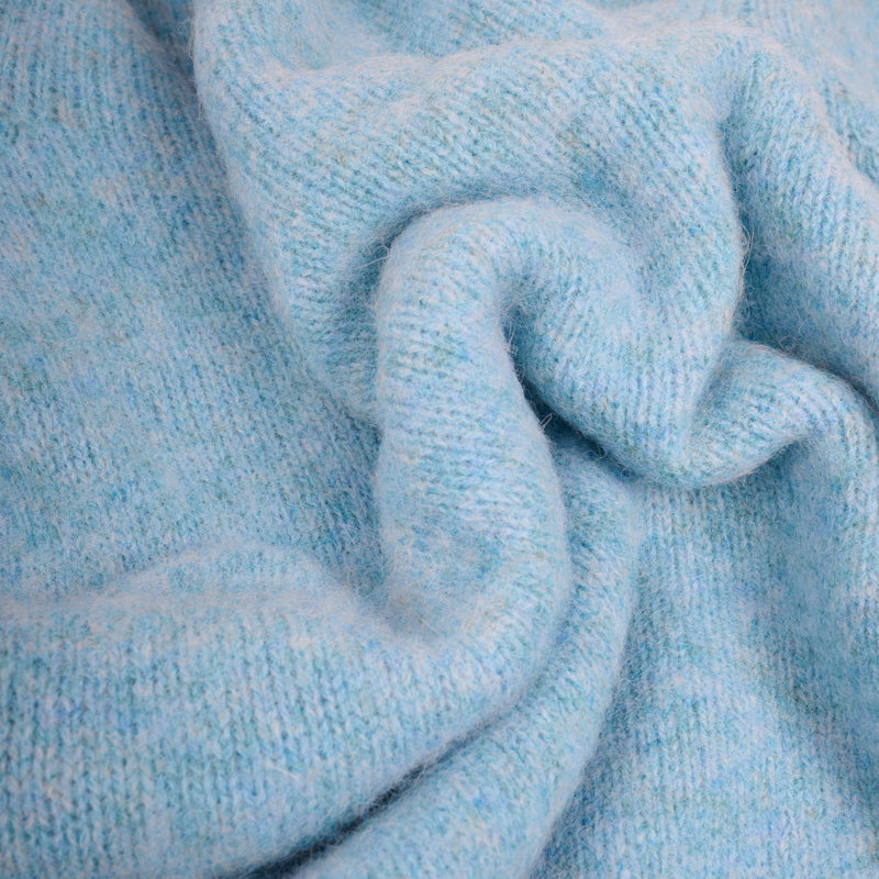 Girocollo raglan brushed shetland Duck Egg Monsieur
