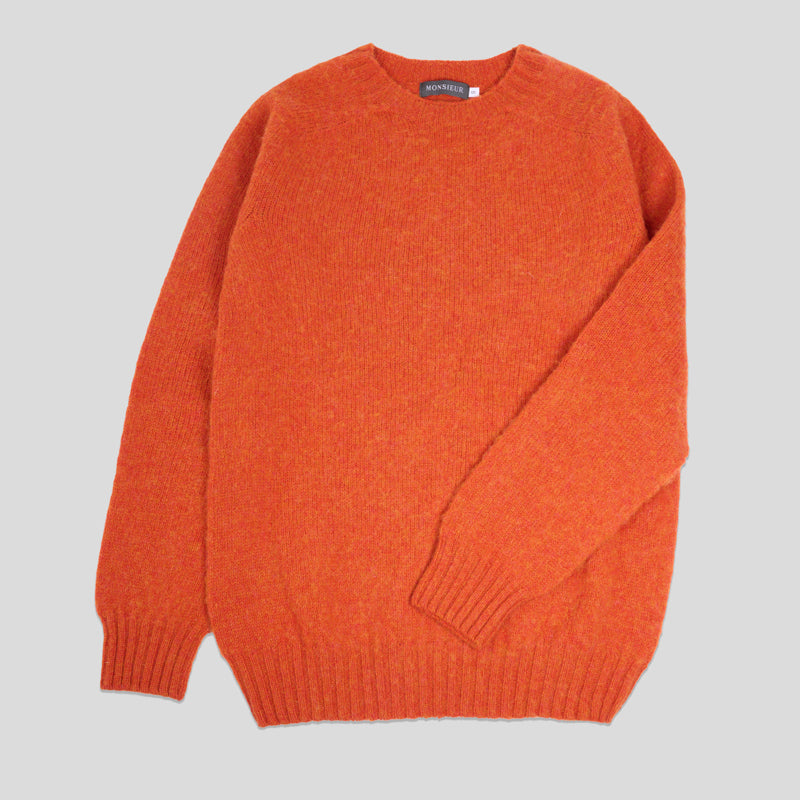 Girocollo raglan brushed shetland Spice Monsieur