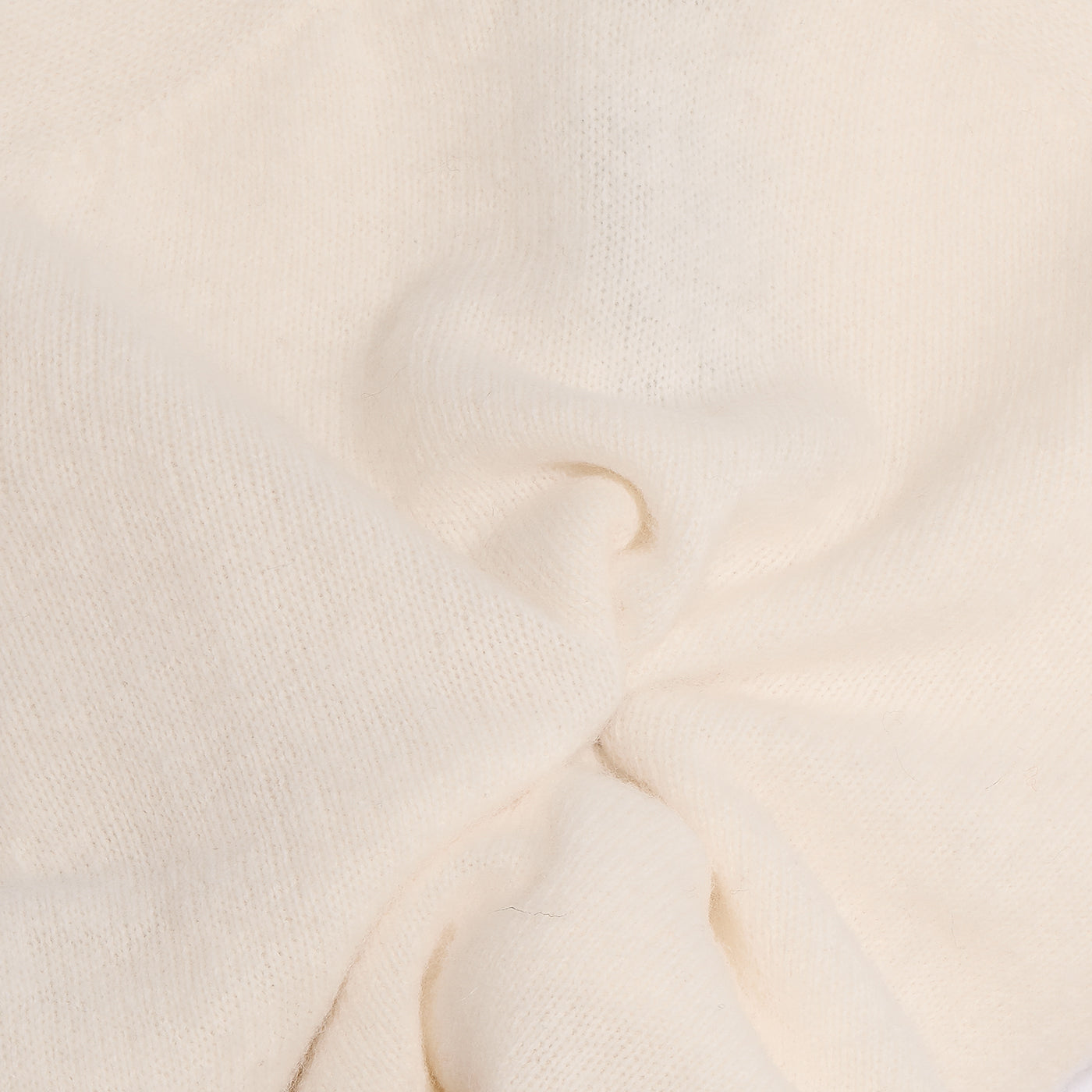 Collo alto raglan brushed shetland snow white Monsieur