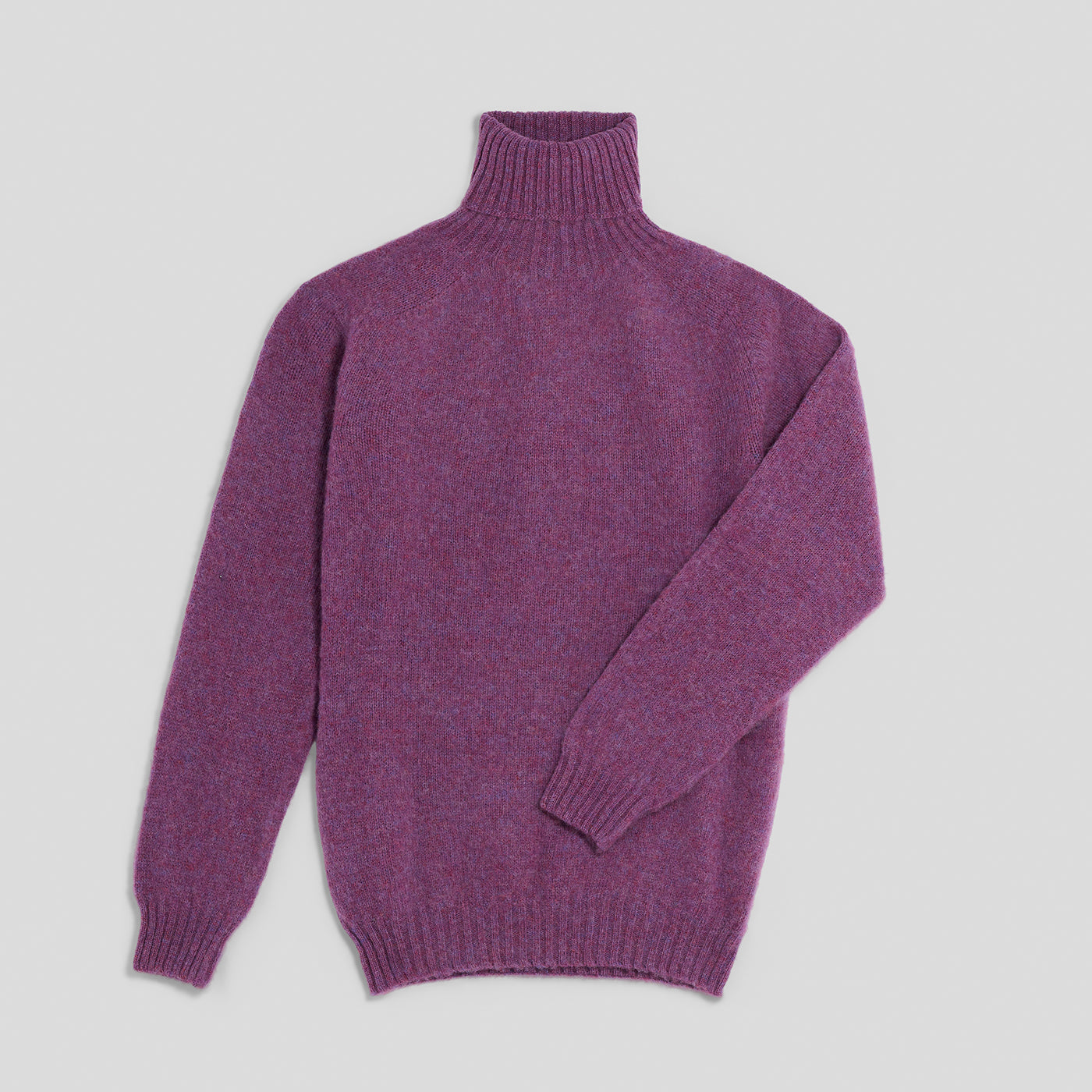 Collo alto raglan brushed shetland calluna Monsieur