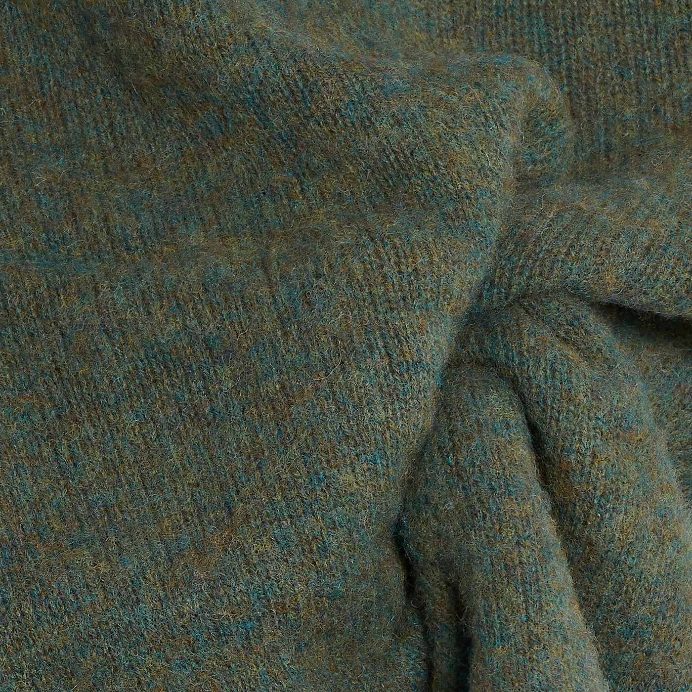 Collo alto raglan brushed shetland nettle Monsieur