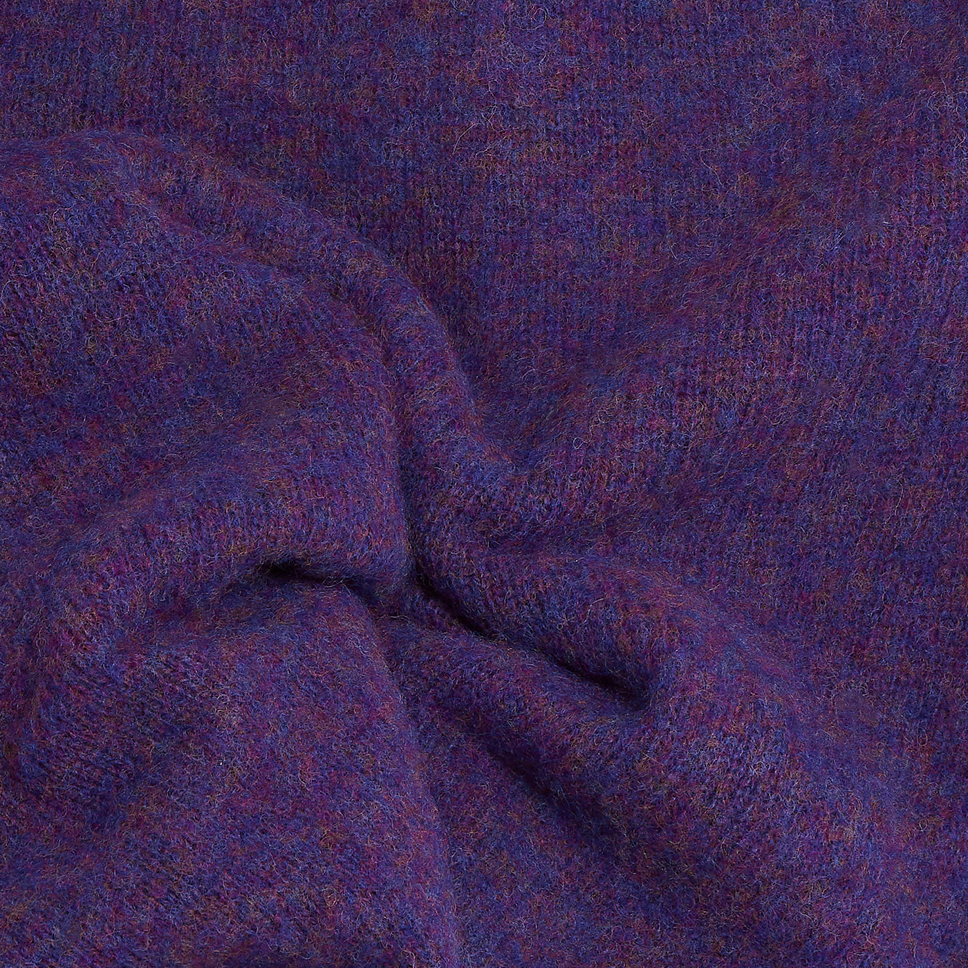 Collo alto raglan brushed shetland iris Monsieur